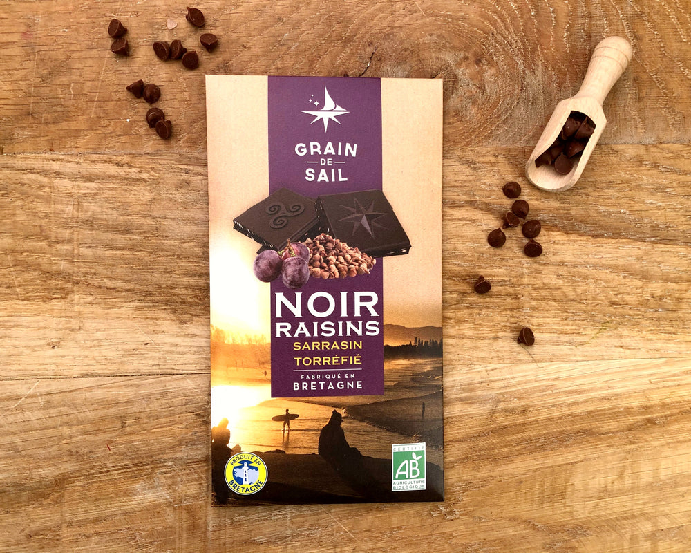 Chocolat Noir Raisin Sarrasin torréfié BIO