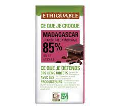 Chocolat noir 85% Madagascar BIO